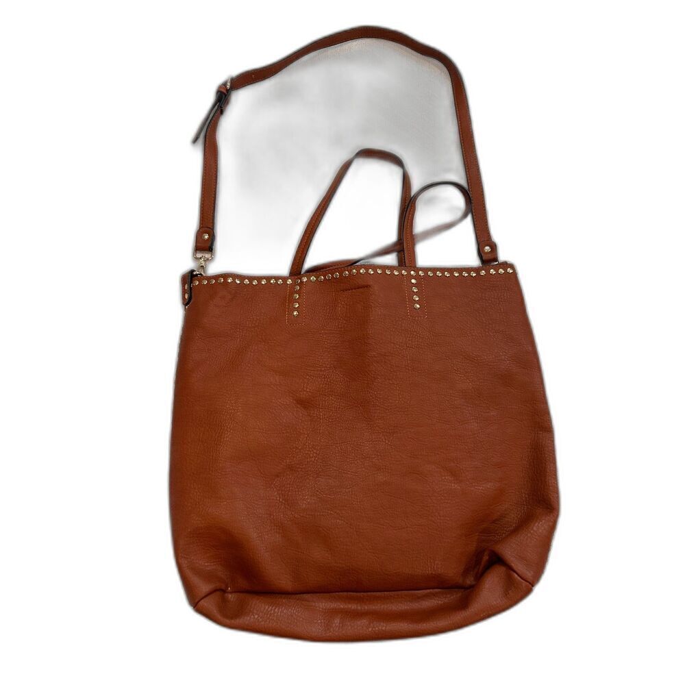 Stitch Fix Vegan Leather Bucket Bag Brown